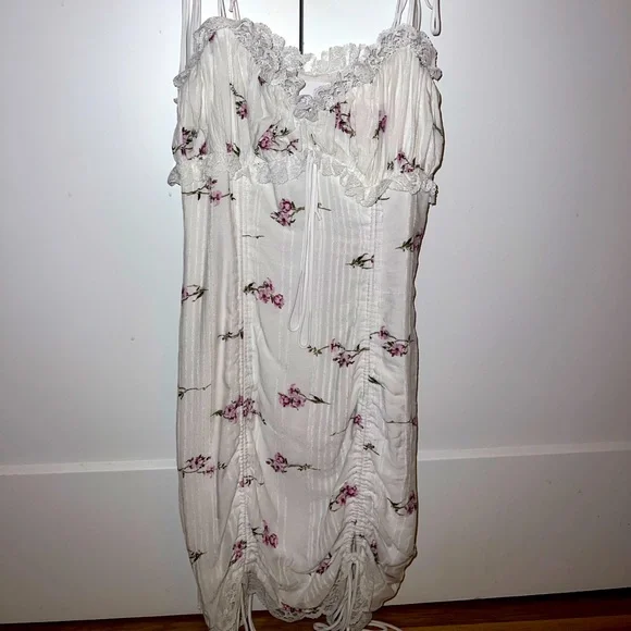 open lace back dress Skylar Maxi Dress Chiffon Floral Pink – Augustine main image 0